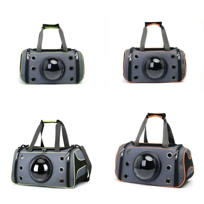 Portable Pet Carrying Case – Breathable Cat Handbag & Shoulder Dog Carrier, Space Backpack for Puppies