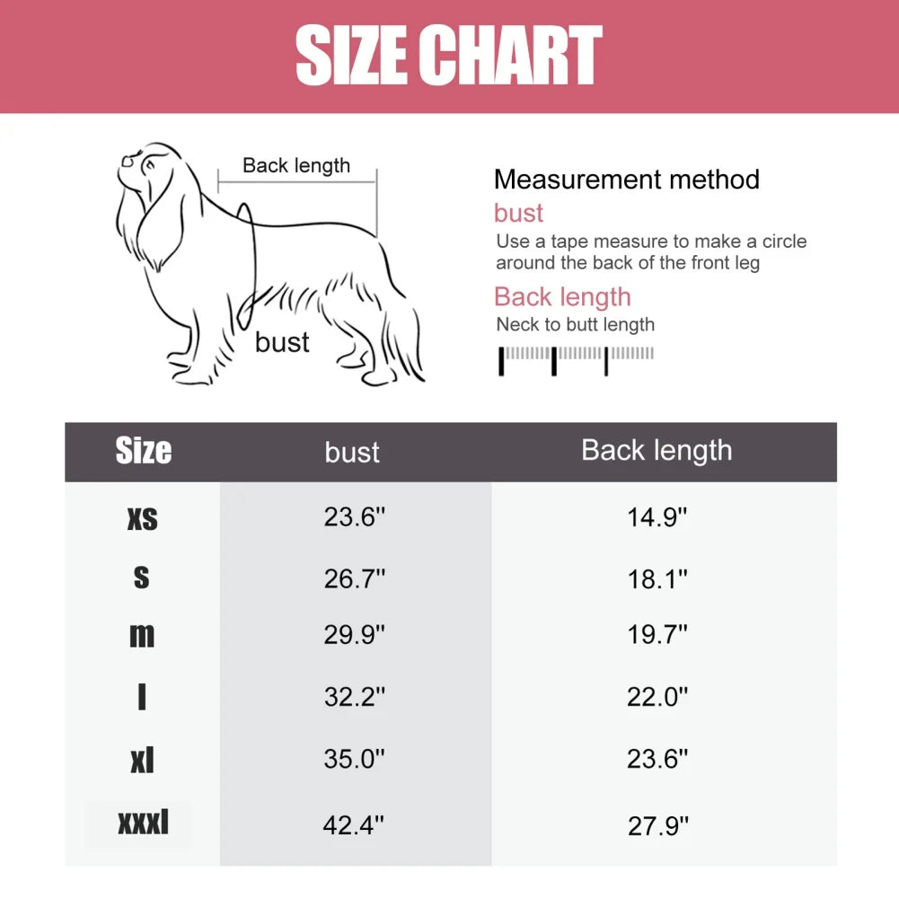 Warm Dog Jumpsuit for Small–Large Breeds