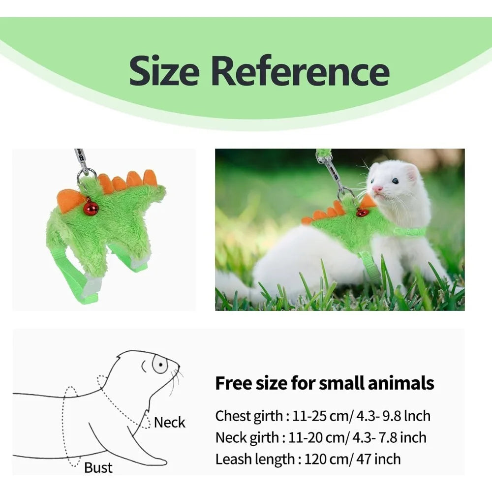 Secure Vest with Bell for Ferrets, Guinea Pigs & Small Animals