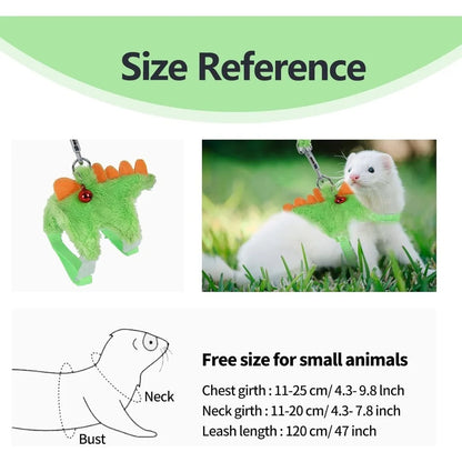 Secure Vest with Bell for Ferrets, Guinea Pigs & Small Animals