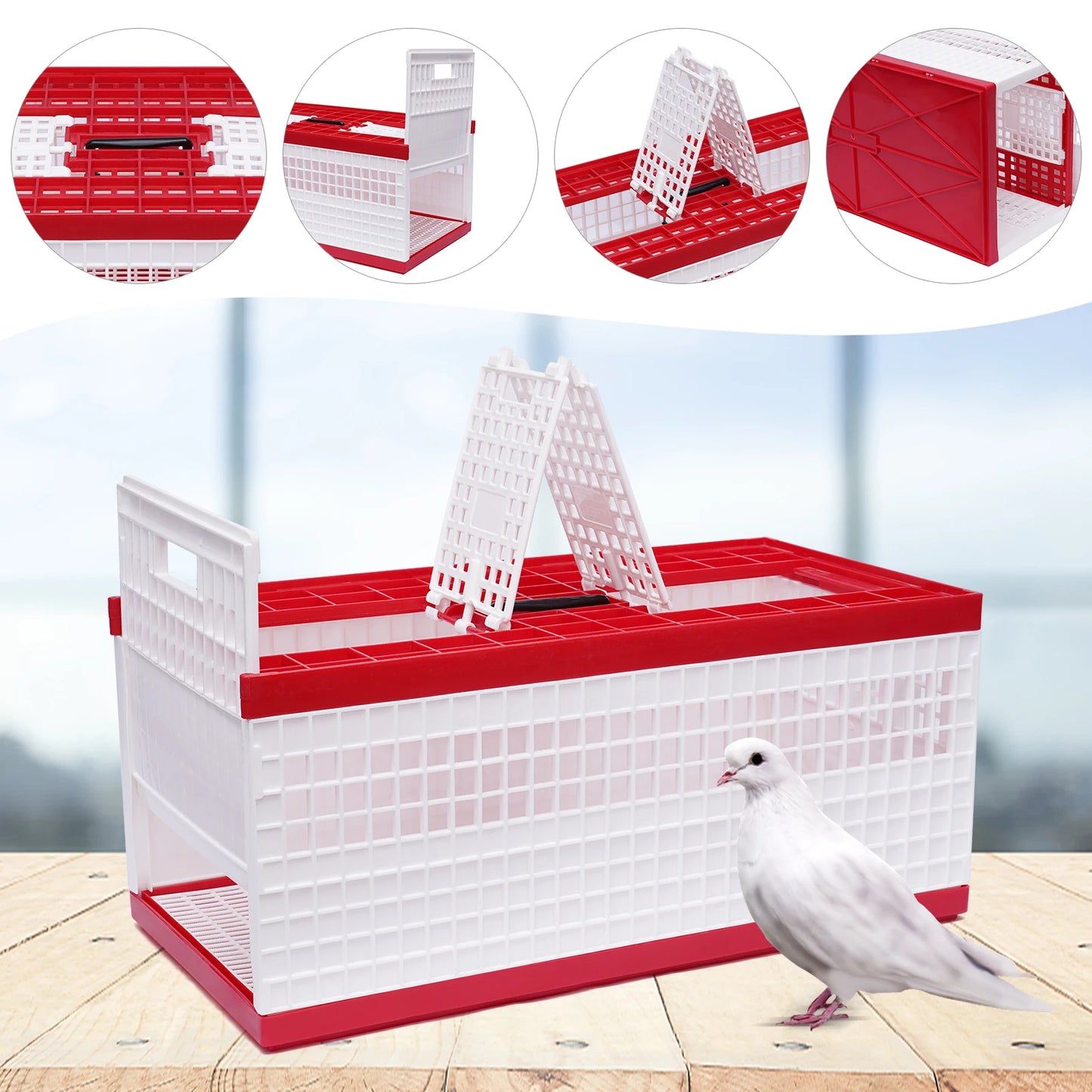 Foldable Cage Ideal for racing pigeons, training, transport, and shows