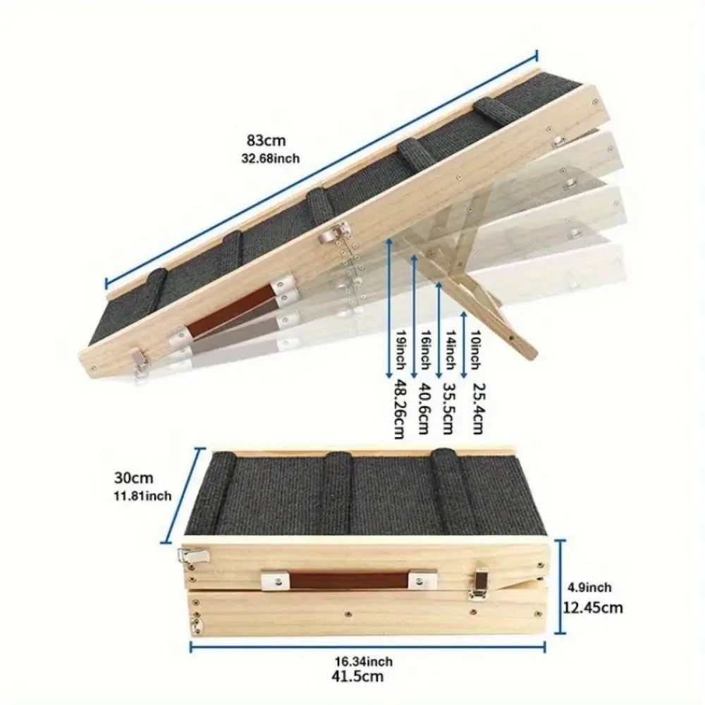 Adjustable Pet Ramp for Small–Medium Dogs
