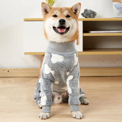 Warm Dog Jumpsuit for Small–Large Breeds