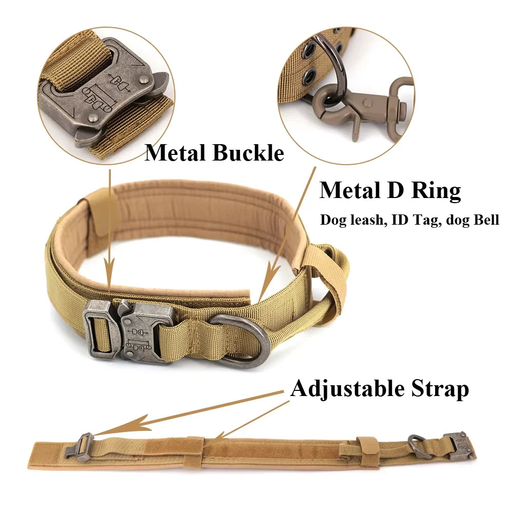 Strong Tactical Dog Collar & Lead – Control Handle