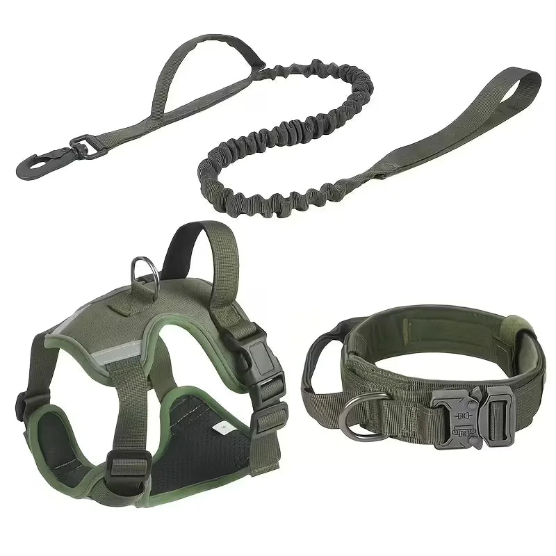 All‑in‑One Dog Harness Set – Anti‑Slip & Secure, Heavy‑Duty Dog Harness & Leash Set with Collar
