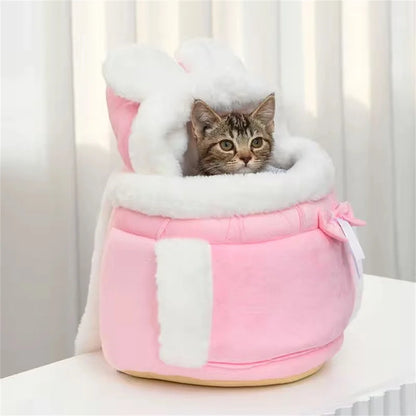 Winter Pet Carrier Backpack – Soft Nest‑Style Travel Bag for Small Dogs & Cats
