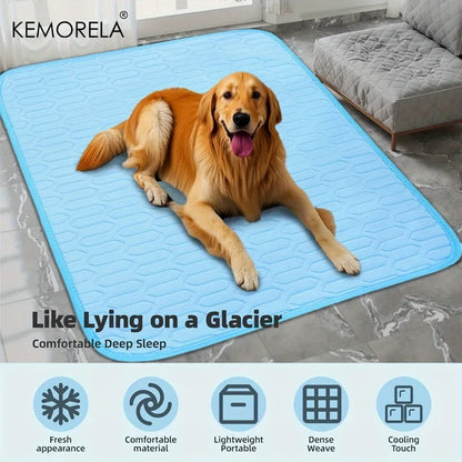 Keep your pet cool and refreshed with this 2025 upgraded ice‑cool mat and bed. Made with soft, sweat‑absorbent fabric, it stays breathable and comfortable for small, medium, and large pets. Washable, lightweight, and perf