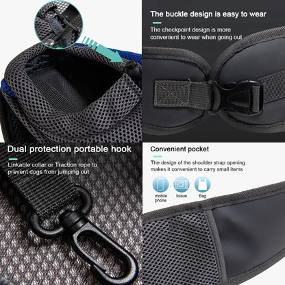 Breathable mesh panels for airflow and comfort pet carrier travel Tote Shoulder Bags