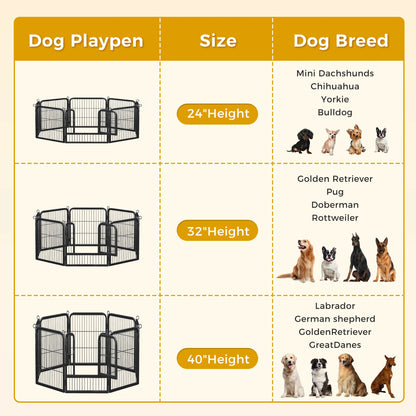Heavy‑Duty Outdoor/Indoor Pet Fence & Puppy Exercise Pen.