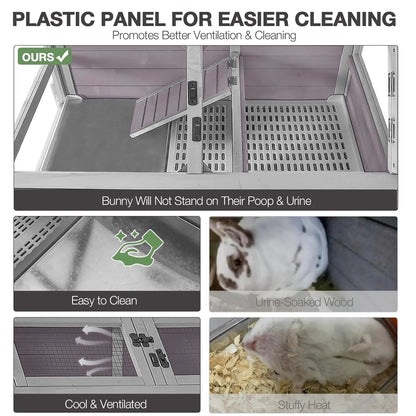 Large Rodent Cage with Anti‑Chewing Ramp