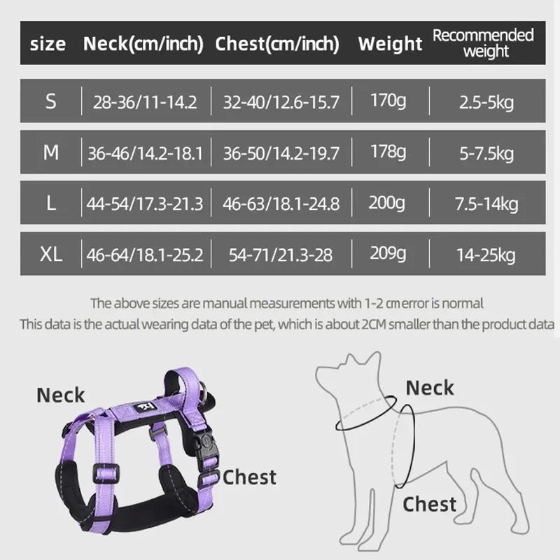 Pet Vest Harness for Small & Medium Dogs