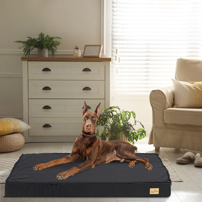 Supportive Pet Bed with Waterproof Lining, Non‑Slip Bottom & Machine‑Washable Cover