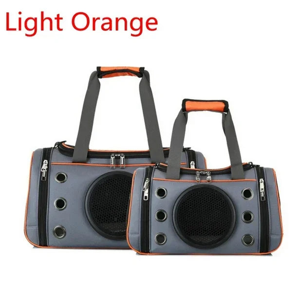 Portable Pet Carrying Case – Breathable Cat Handbag & Shoulder Dog Carrier, Space Backpack for Puppies