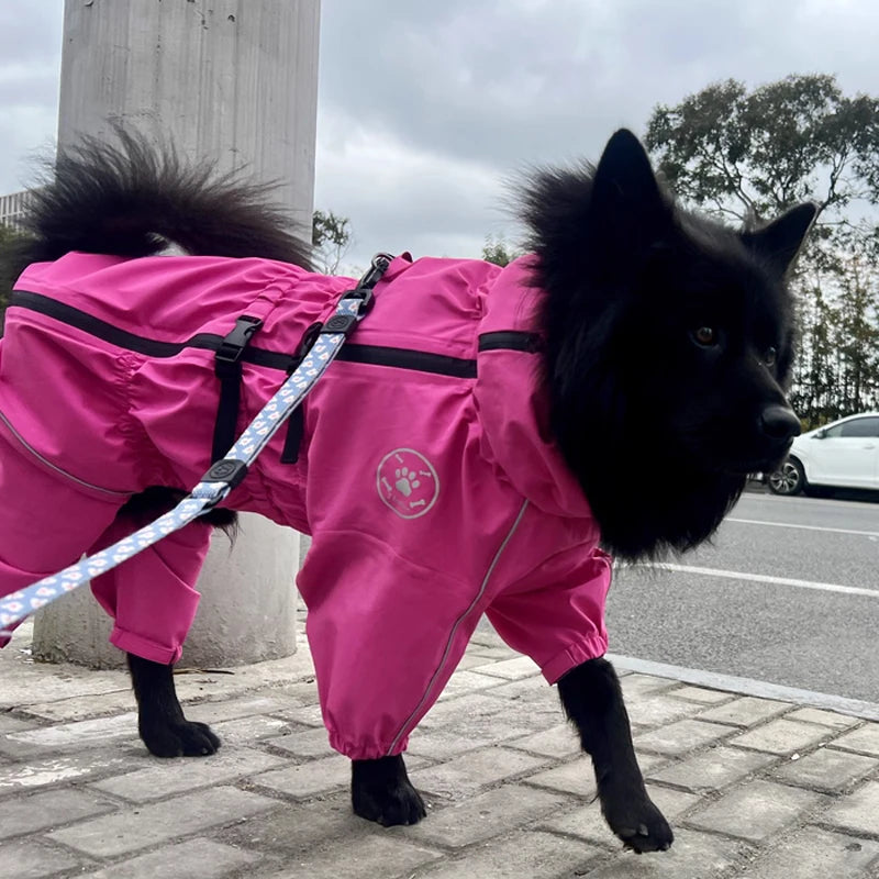 Autumn/Winter Reflective Dog Raincoat