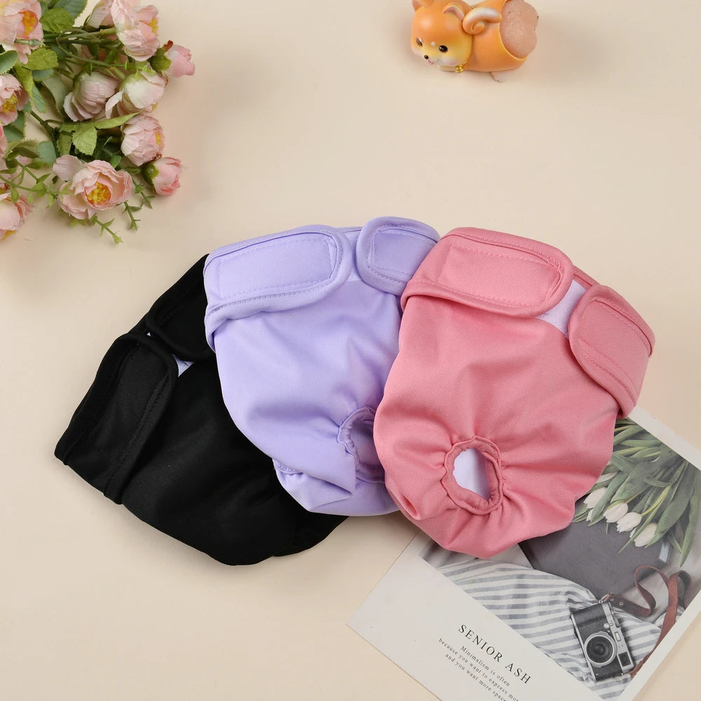 3Pcs Breathable Soft, Elastic, Washable Pet Period Panties