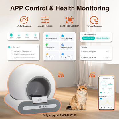 App‑Controlled Smart Litter Box with Accessories