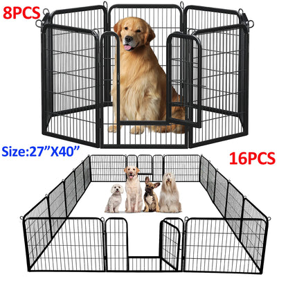 Heavy‑Duty Outdoor/Indoor Pet Fence & Puppy Exercise Pen.