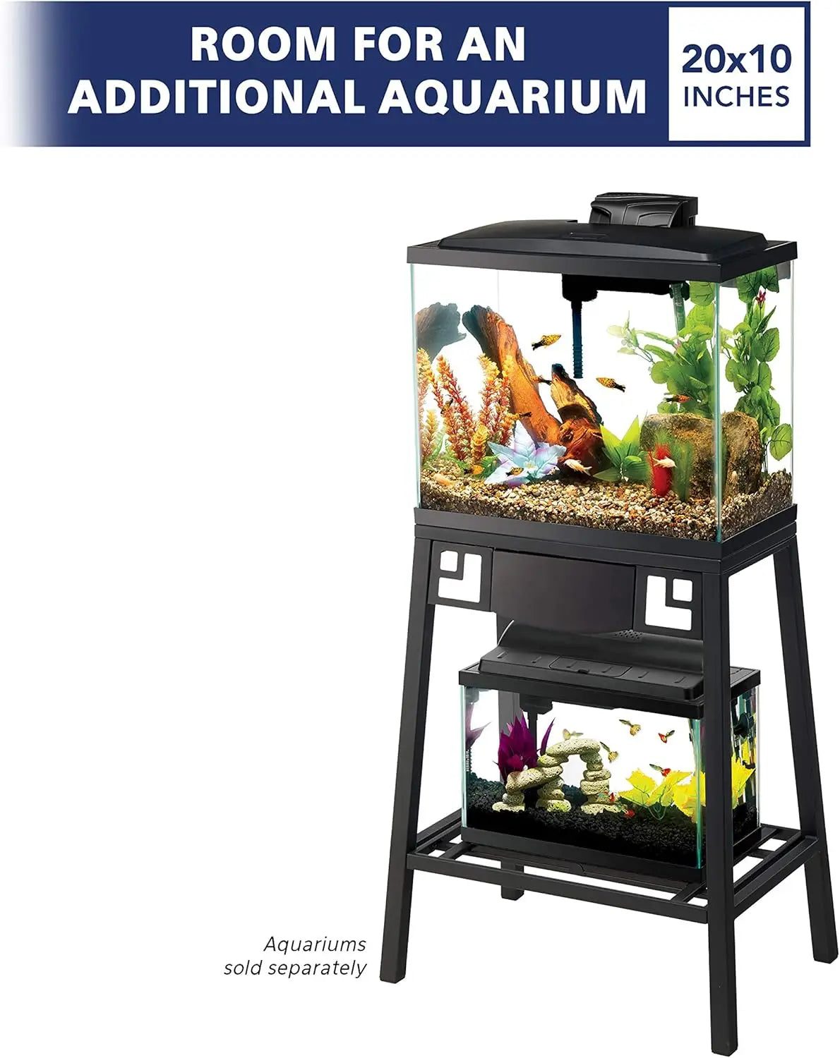 10 Gallon Fish Aquarium Stand with Steel Frame
