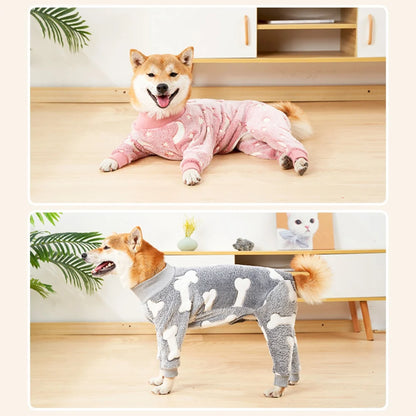 Warm Dog Jumpsuit for Small–Large Breeds