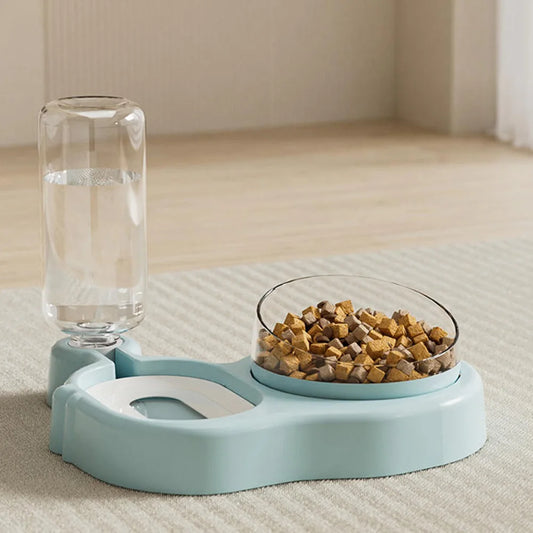 Automatic Anti‑Spill All‑in‑One Feeding Station for Cats and Small Dogs