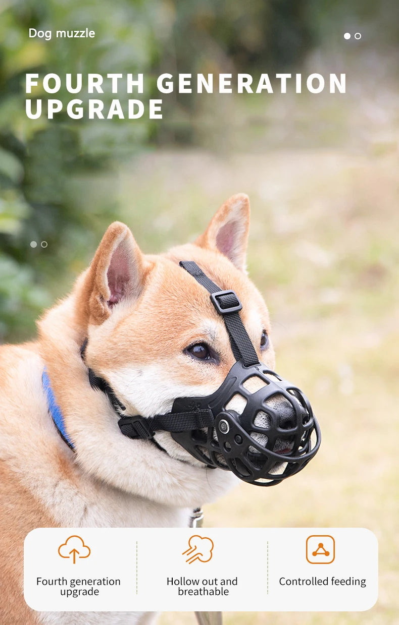 Keep your dog safe and calm with this soft, durable mouth guard. Designed to prevent biting and unwanted chewing, it features a gentle, flexible fit that stays comfortable for small to large dogs. Lightweight, breathable, and