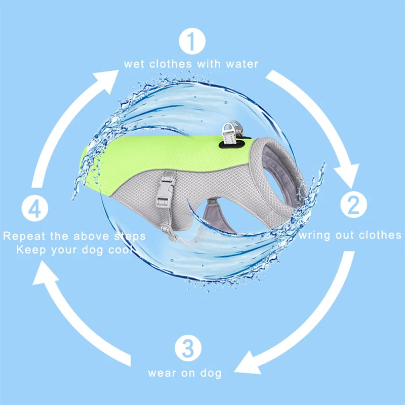 Cooling Dog Vest for Summer – Heatstroke‑Prevention & UV Protection,