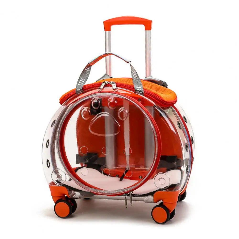 Portable Pet Trolley Case with Wheels