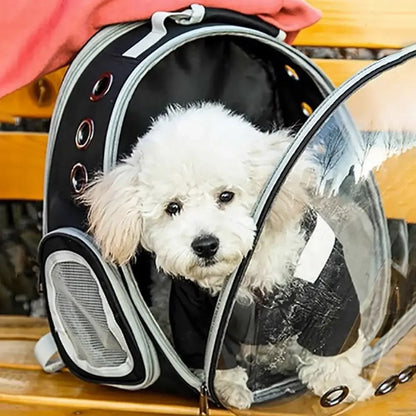 Portable Transparent Space Capsule Carrier for Cats & Small Pets