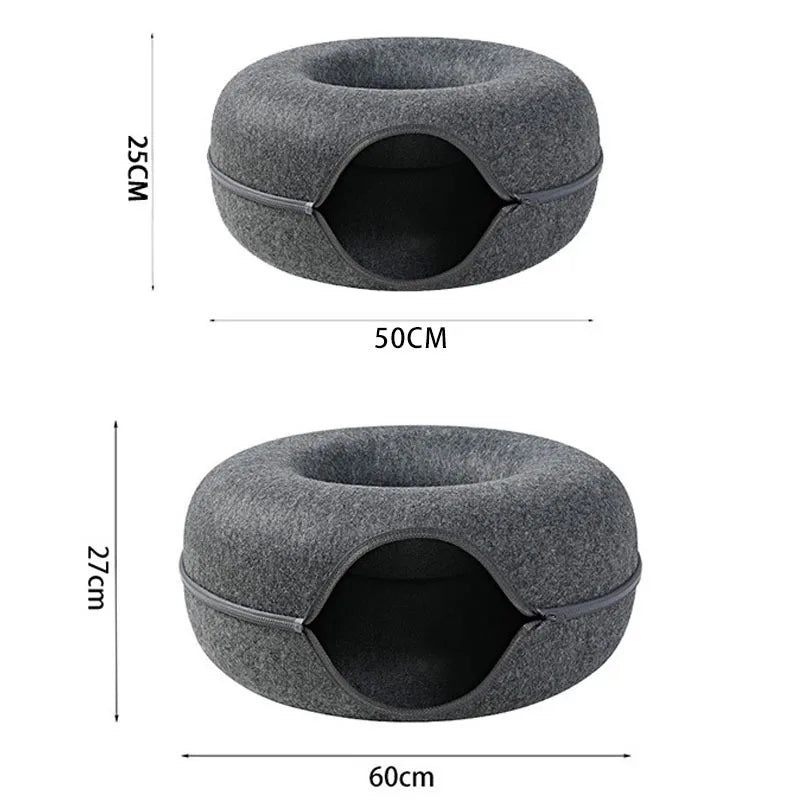 Interactive Cat Bed Tunnel for Play & Training