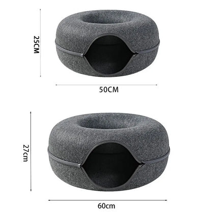 Interactive Cat Bed Tunnel for Play & Training
